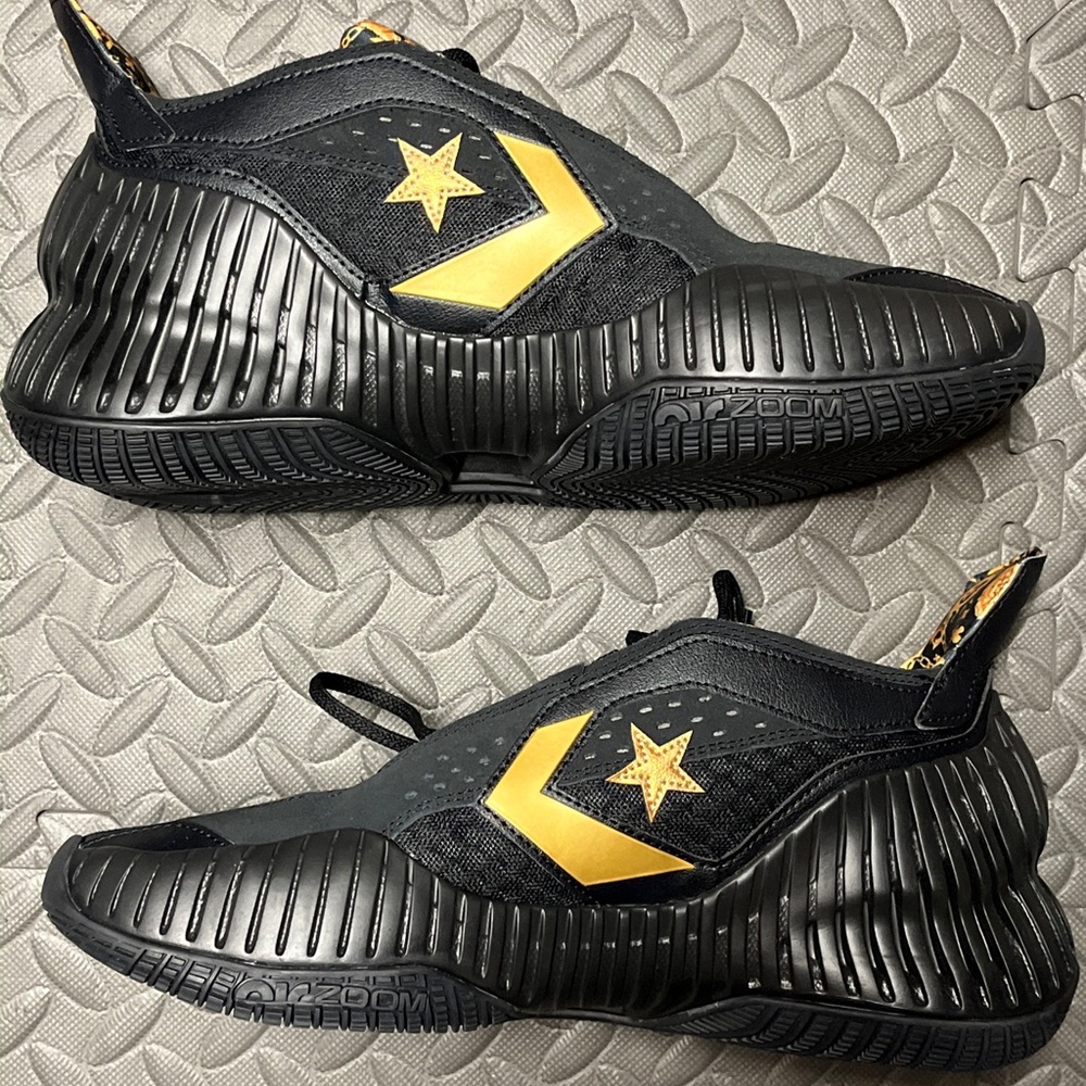 Converse All Star BB Prototype CX Mid Black Gold Mens Basketball A02515C - Picture 10 of 15